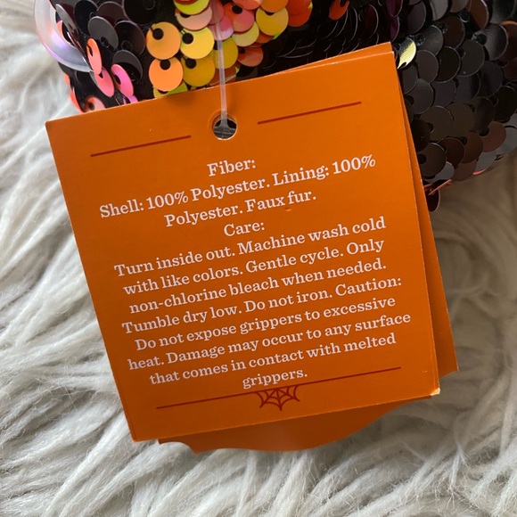 NEW with tags Hyde & Eek flip sequins cat slippers size small 5-7.  Halloween. - Picture 3 of 3